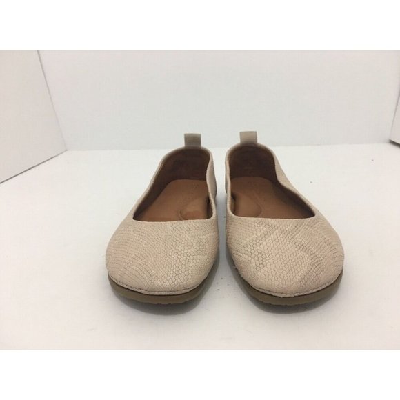 Gentle Souls Dana Nude Snake Embossed Leather Women's Slip On Flats Shoes 5.5 M - Picture 10 of 12